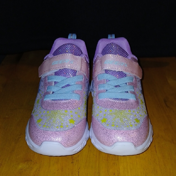 Geerx Other - Geerx Kids' Glitter Sneakers - Pink and Light Blue